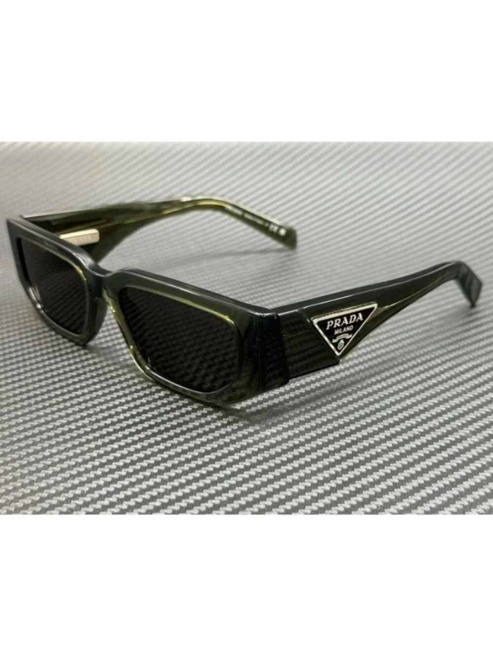New PRADA Men Military Green Sunglasses 54-18-140
